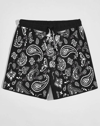 Bandana Drawstrings Shorts
